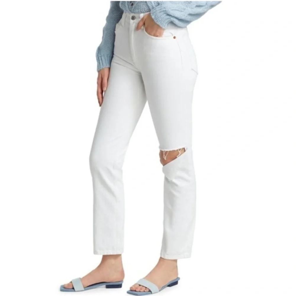 RE/DONE 70s Distressed Straight-Leg Jeans